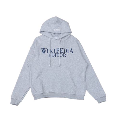 wikipedia editor vetements